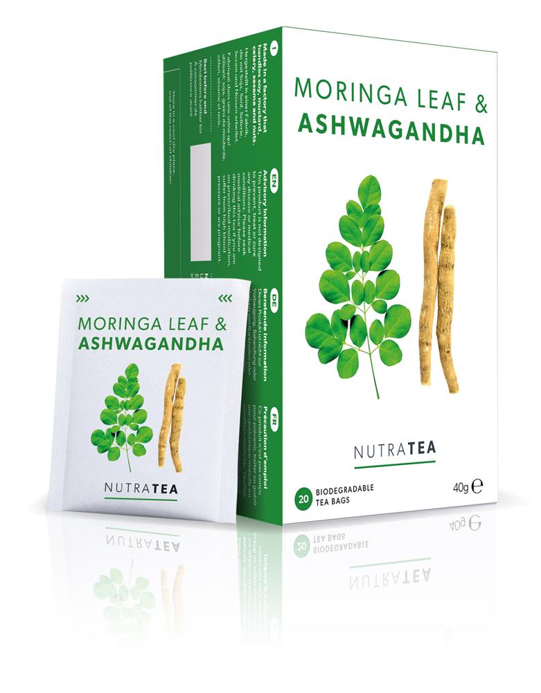 Nutra Moringa Leaf & Ashwaganda - 20 Herbal Tea Bags