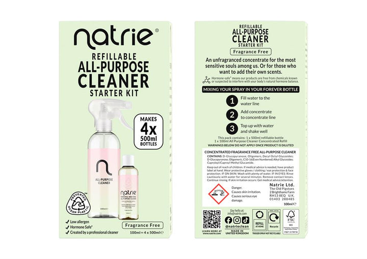 Starter kit containing all purpose concentrate & forever bottle