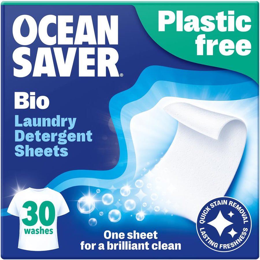 OceanSaver Bio Laundry EcoSheets - 30 Pack