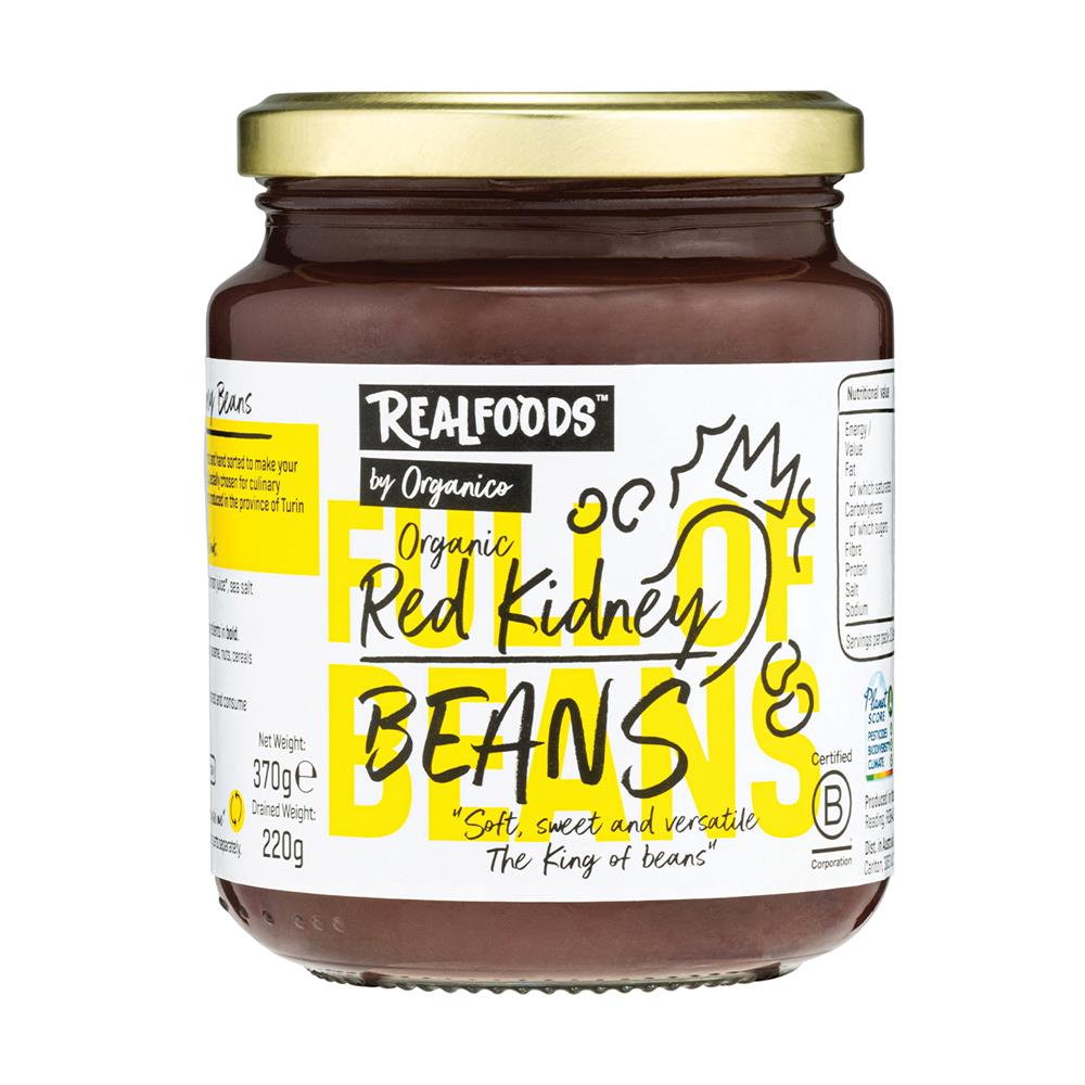 Organic Red Kidney Beans in Water 370G