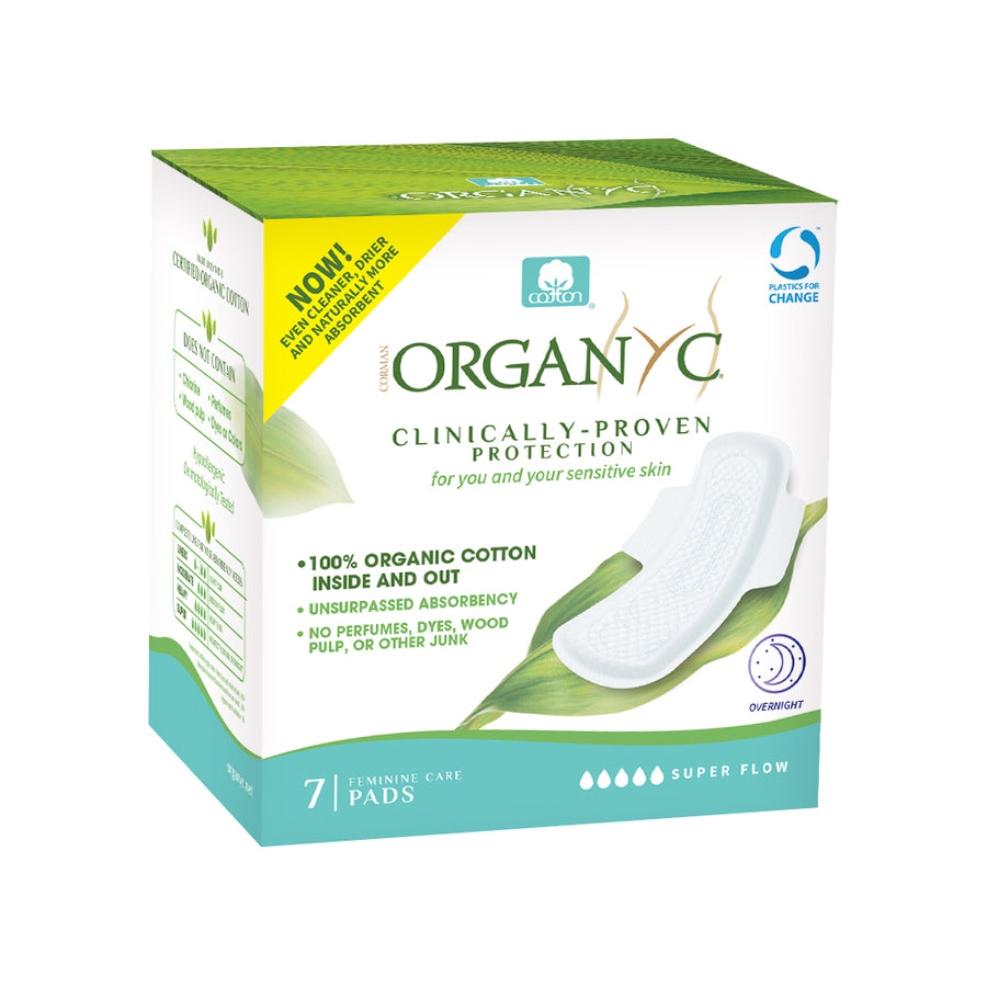 Organyc Overnight Pads (with wings)