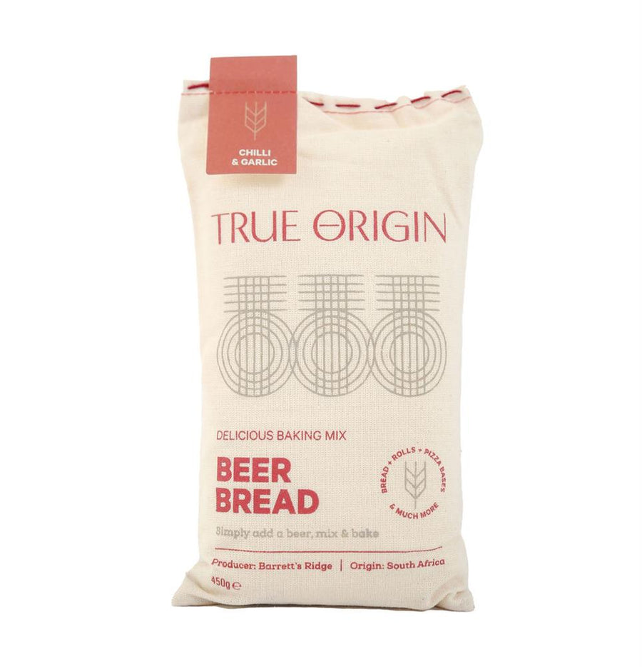 True Origin Chilli & Garlic Beer Bread 450g