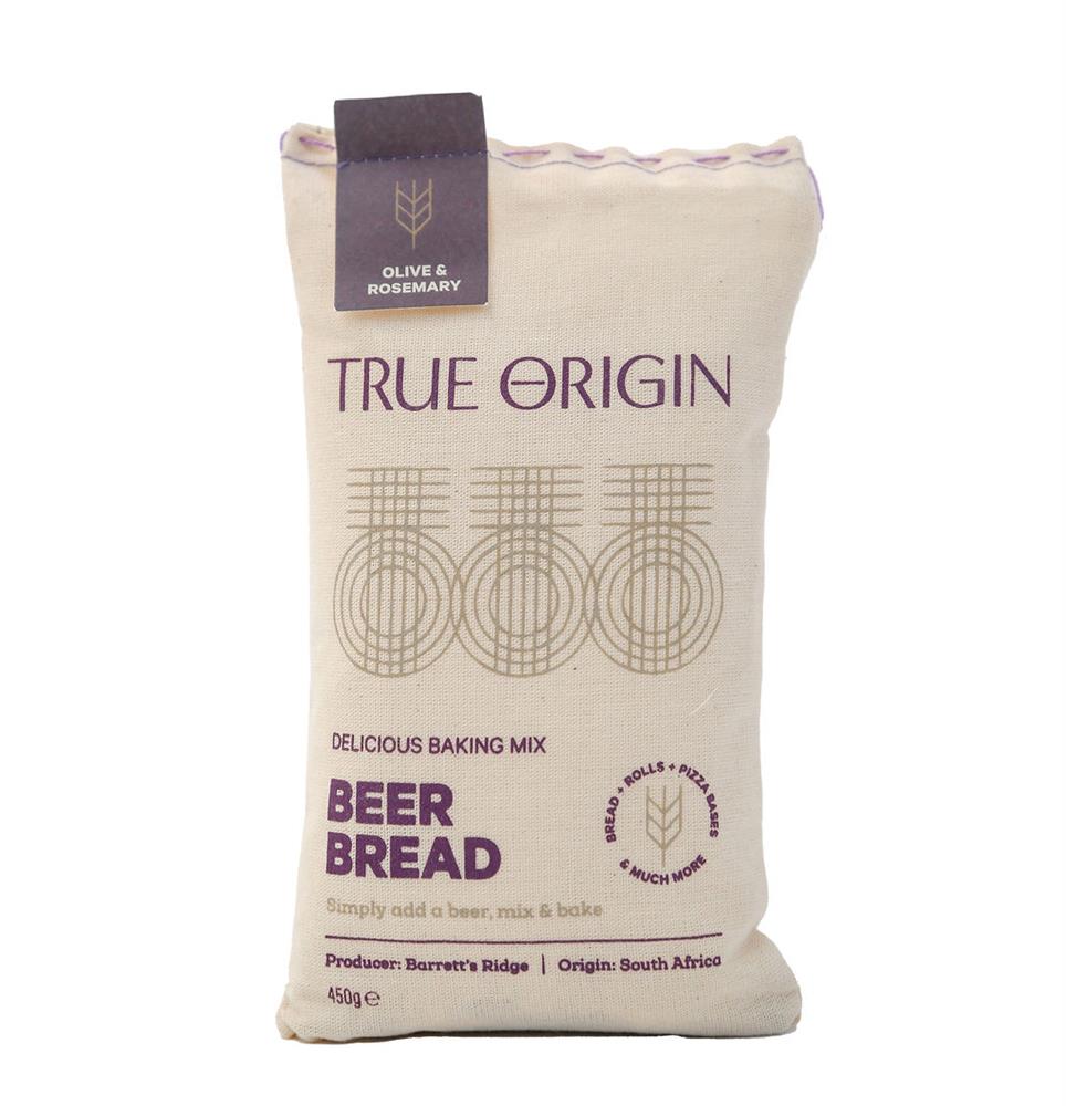 True Origin Olive & Rosemary Beer Bread 450g