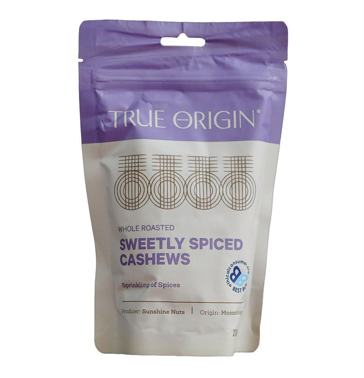 True Origin Sweetly Spiced Cashews 200g