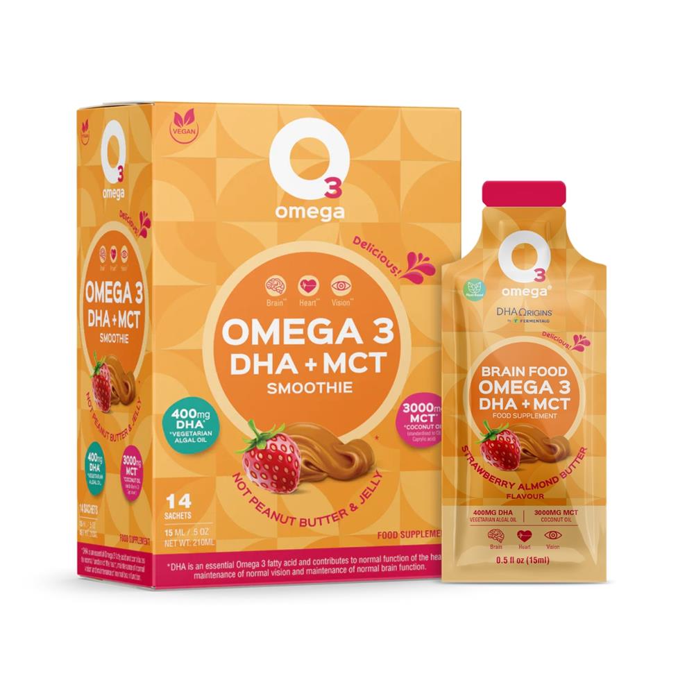 O3Omega Not PB & J Smoothie Supp - box of 14 pouches
