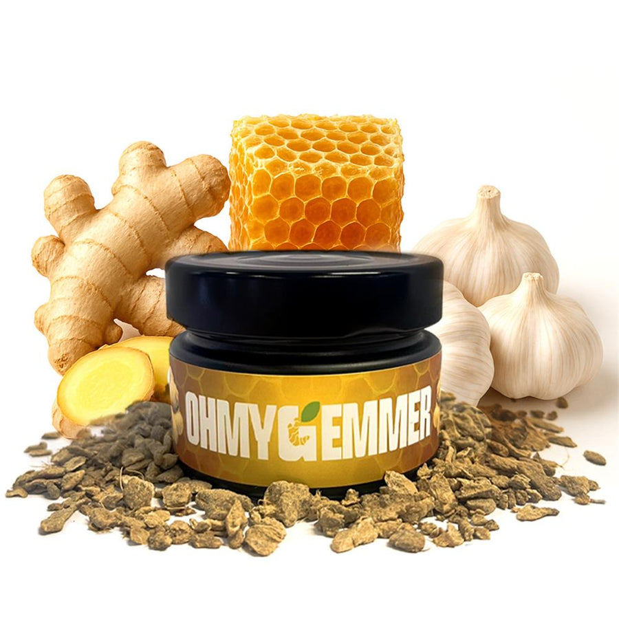 Dried Ginger with Honey & Garlic Blend. 40g