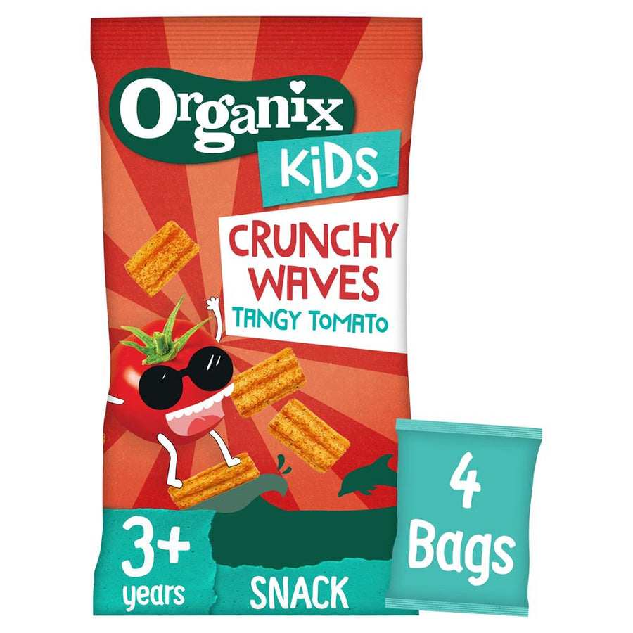 Organix KIDS Tangy Tomato Crunchy Waves (4x14g)