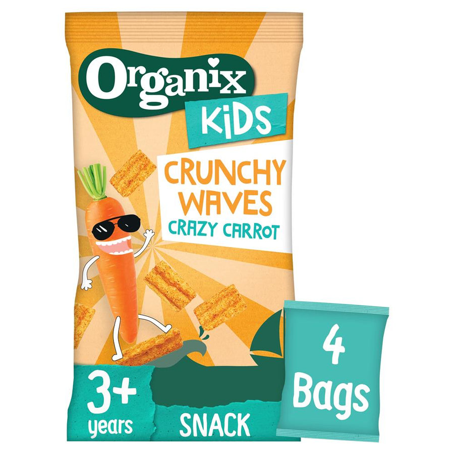 Organix KIDS Crazy Carrot Crunchy Waves (4x14g)