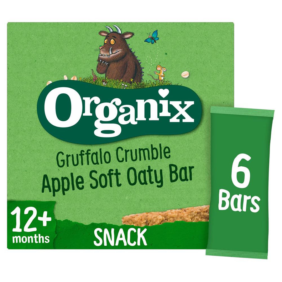 Organix Gruffalo Crumble Oaty Bars Apple (6 x 23g)