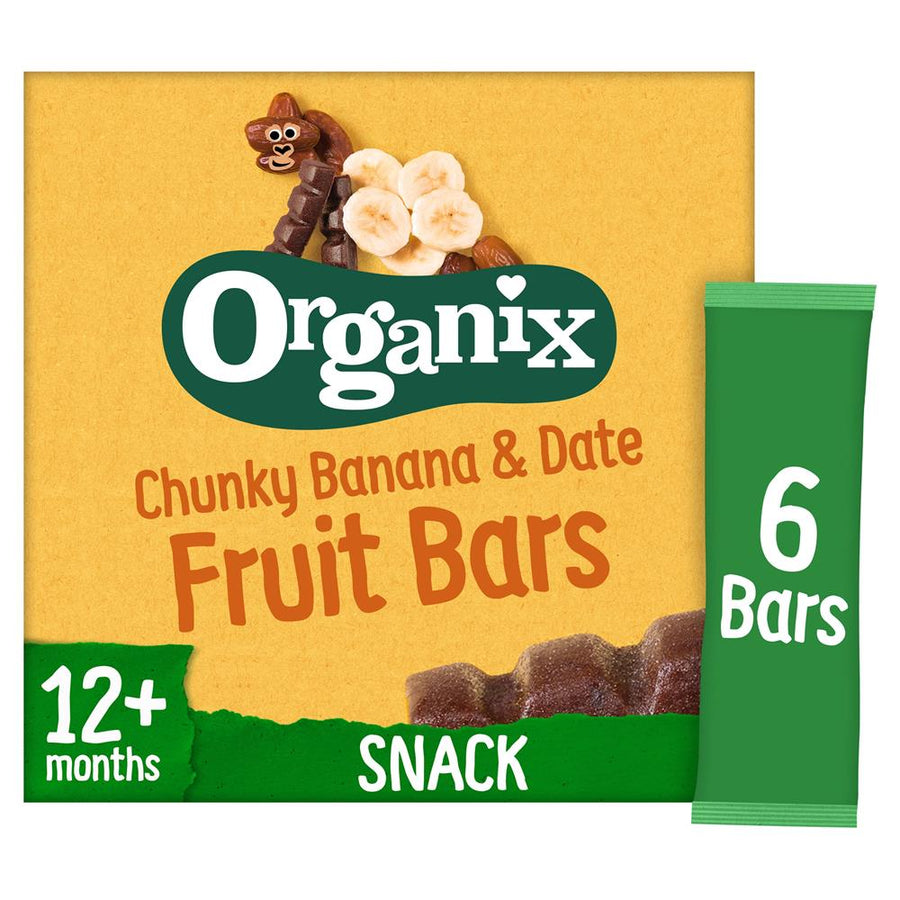Banana & Date Organic Fruit Snack Bar Multipack 6x17g