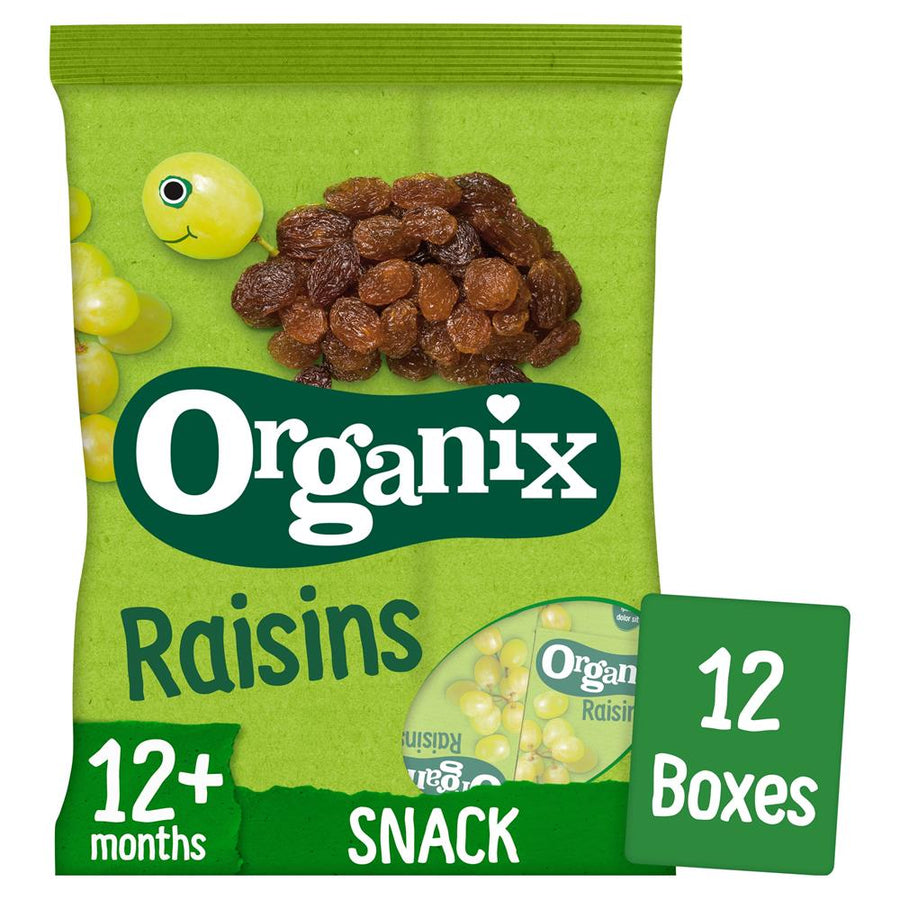 Mini Organic Raisin Fruit Snack Boxes Multipack 168g