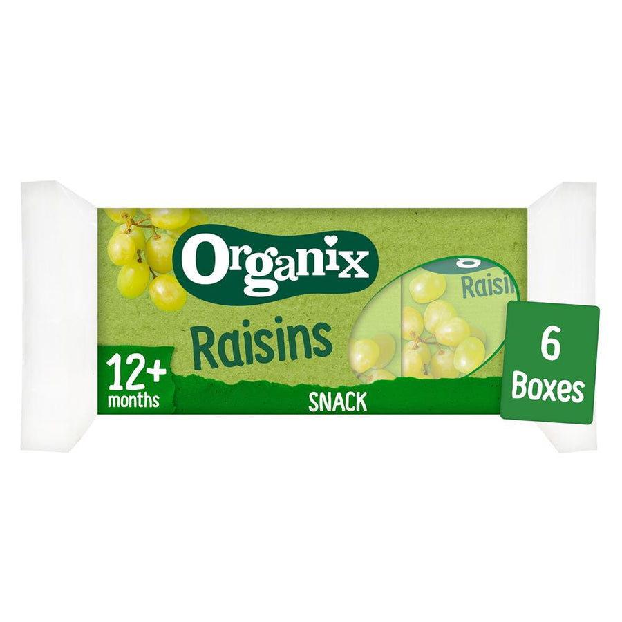 Mini Organic Raisin Fruit Snack Boxes Multipack 6x14g