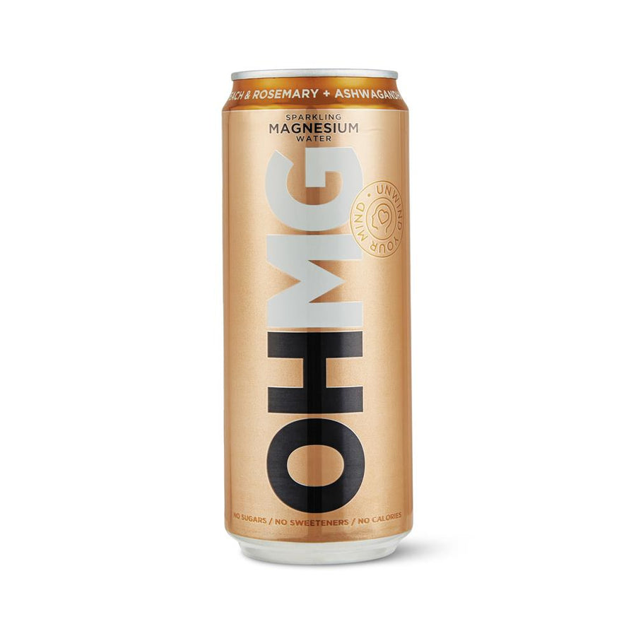 OHMG Peach & Rosemary Ashwagandha Sparkling Water 330ml