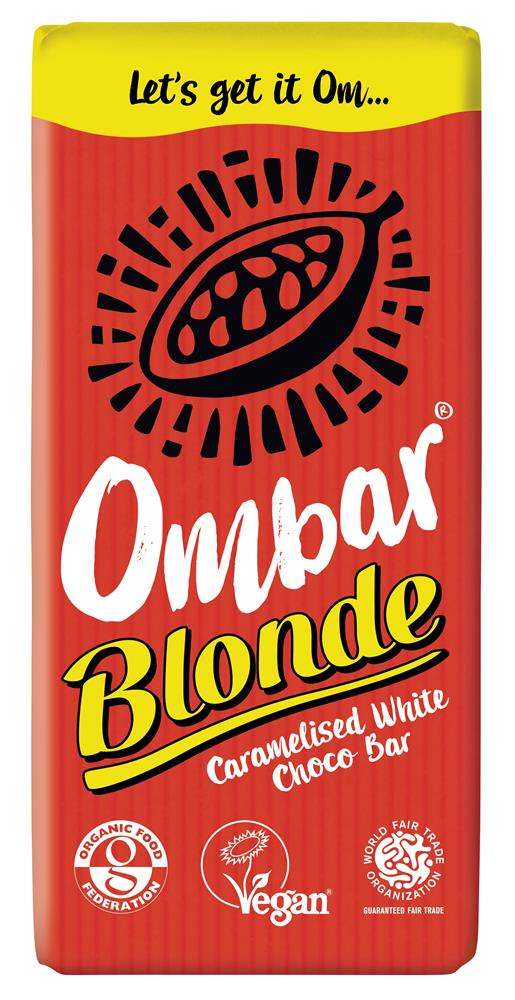 Ombar Blonde Caramelised White Choco Bar 70g