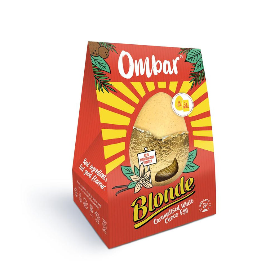 Ombar Blonde caramelised white choco Easter egg 216g