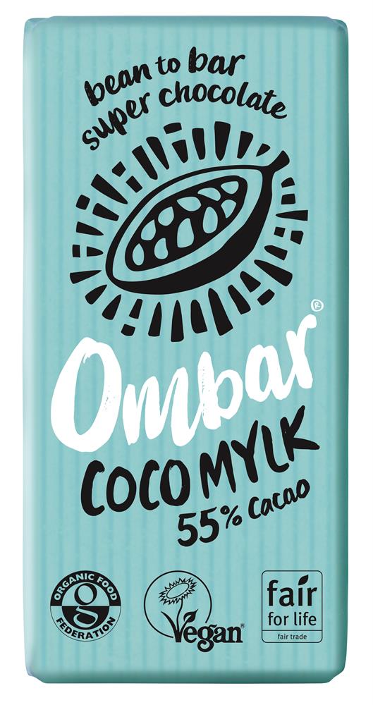Ombar Coco M'lk 55% Organic Vegan Chocolate Bar 35g