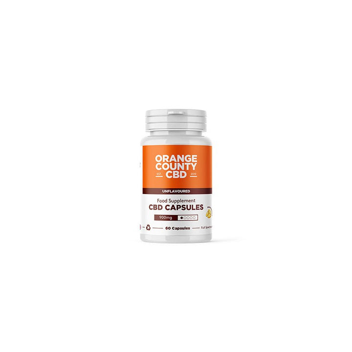 Orange County 900mg Full Spectrum CBD Capsules - 60 Caps -- Short Dated Stock --