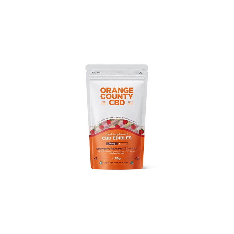 Orange County CBD 200mg Gummy Strawberries - Grab Bag