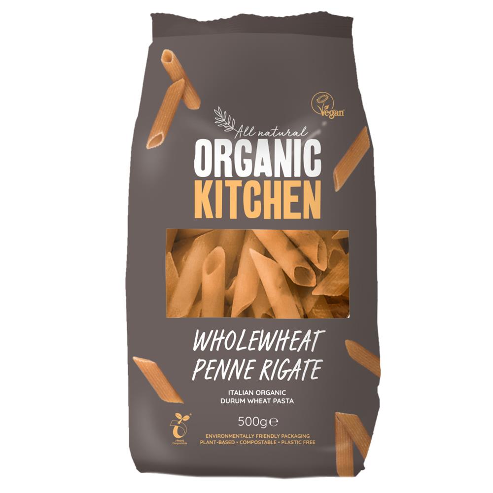 Organic Italian Wholewheat Penne 500g Plastic Free