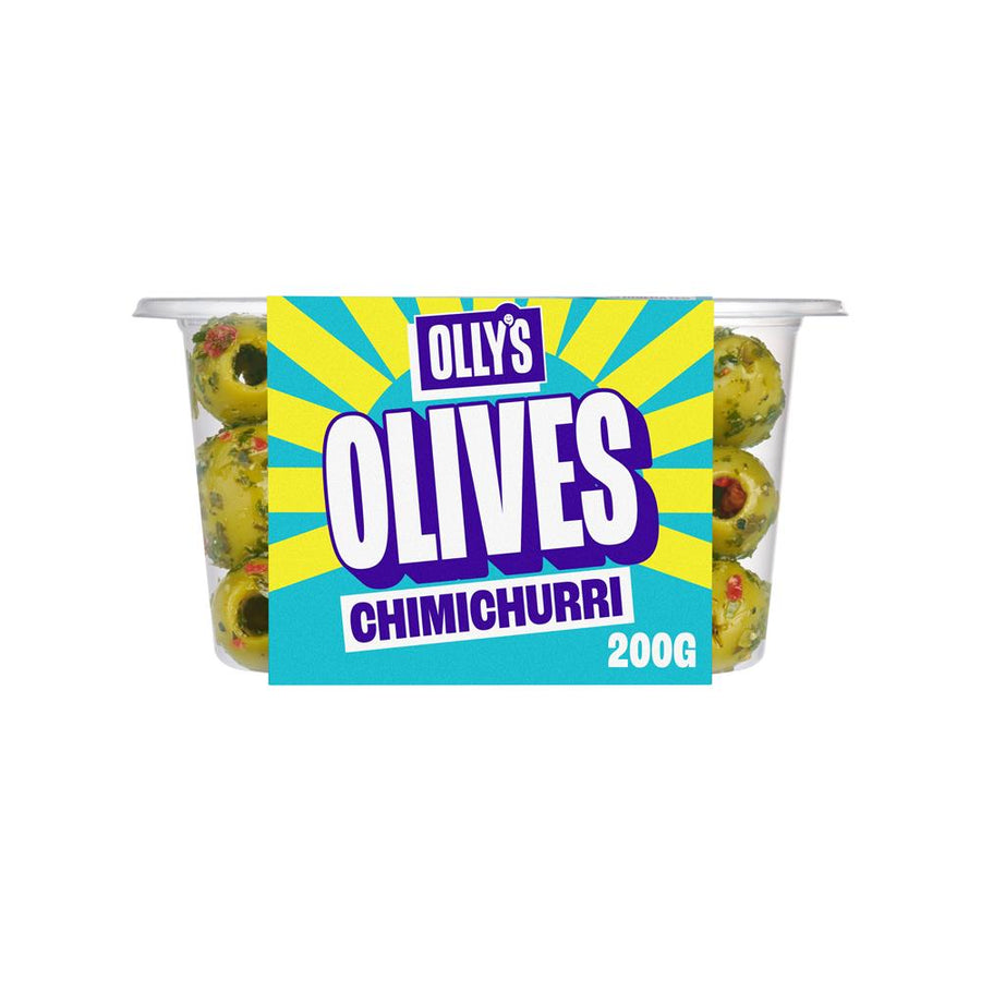 Ollys Olives - Chimichurri Pitted Halkidiki Olives 200g