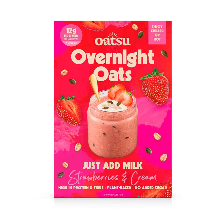 Oatsu Strawberries & Cream Just Add Milk Overnight Oats 300g