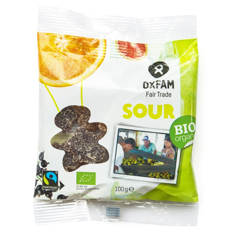 OXFAM FAIR TRADE - ORGANIC Sour Gummy Bears 100g
