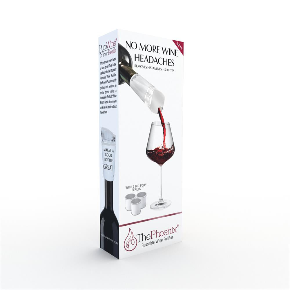 The Phoenix Starter Kit White - Reusable Wine Purifier