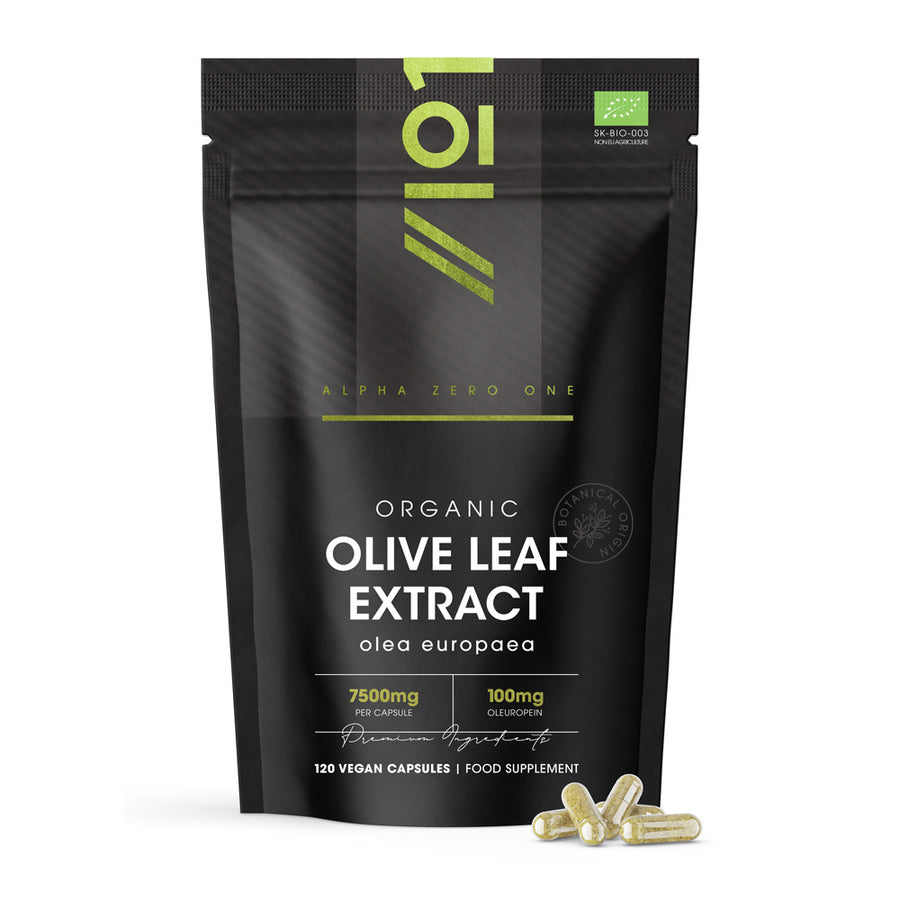 Alpha01 Organic Olive Leaf Extract 7500mg 120 Capsules