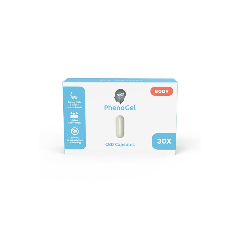 PhenoGel By PhenoLife Body 600mg CBD Capsules - 30 Caps (BUY 1 GET 1 FREE)