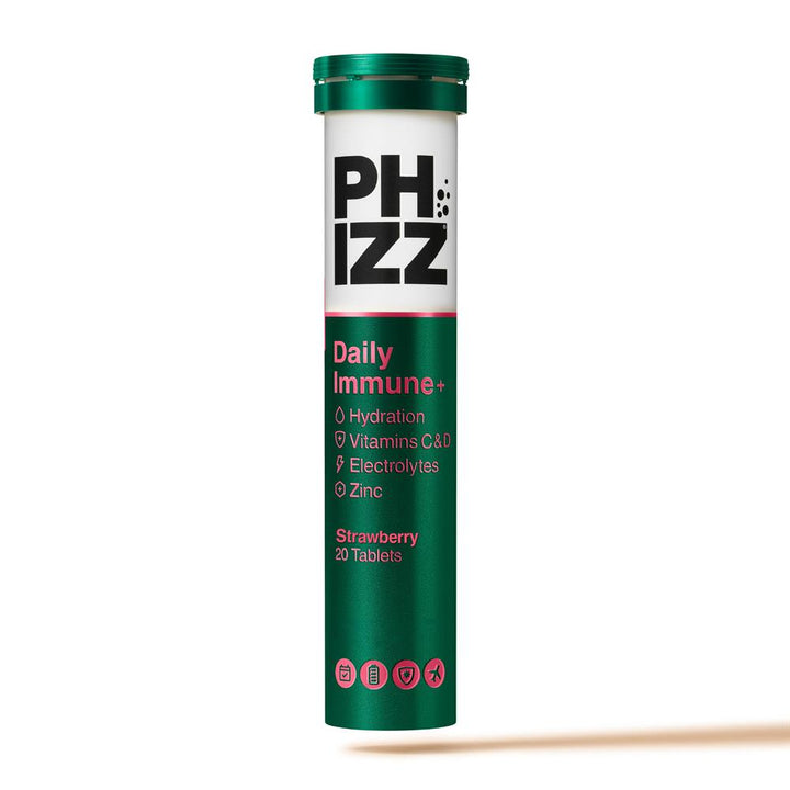 Phizz Daily Immune+ Strawberry Effervescent 20 Tablets
