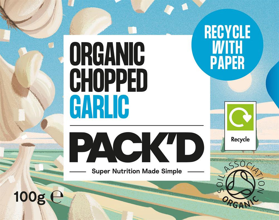 Organic Chopped Garlic 100g
