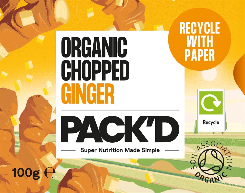 Organic Chopped Ginger 100g