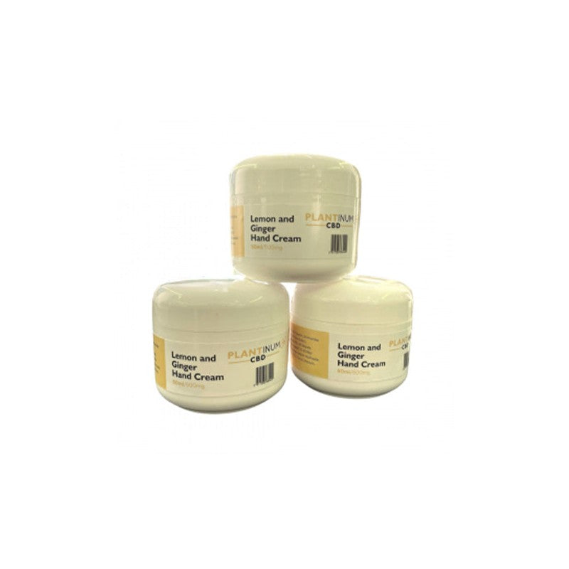 Plantinum CBD 500mg CBD Lemon & Ginger Hand Cream - 50ml