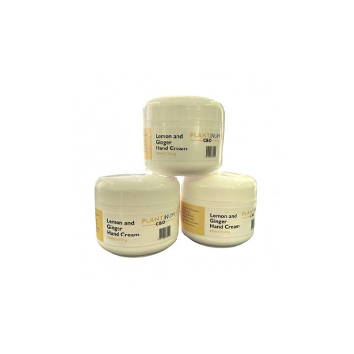 Plantinum CBD 500mg CBD Lemon & Ginger Hand Cream - 50ml