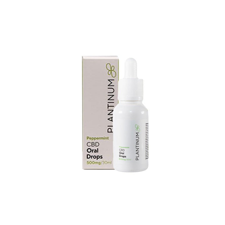 Plantinum CBD 500mg CBD Peppermint Oral Drops - 30ml