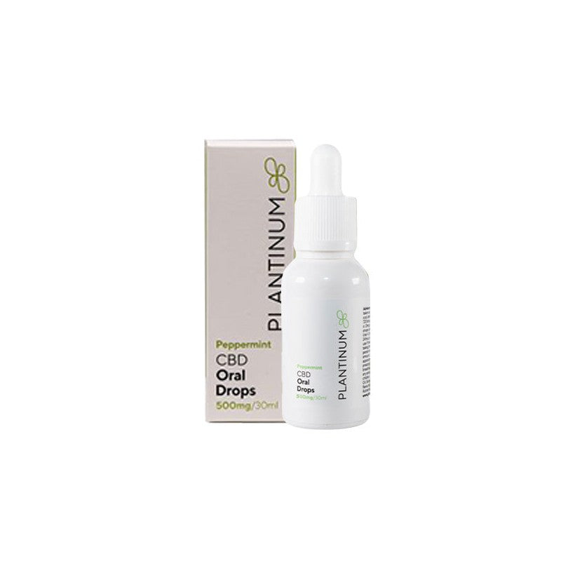 Plantinum CBD 500mg CBD Peppermint Oral Drops - 30ml