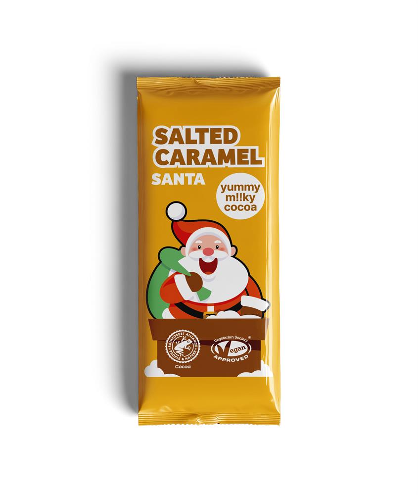 Salted Caramel Cocoa & Rice Santa Bar 20g