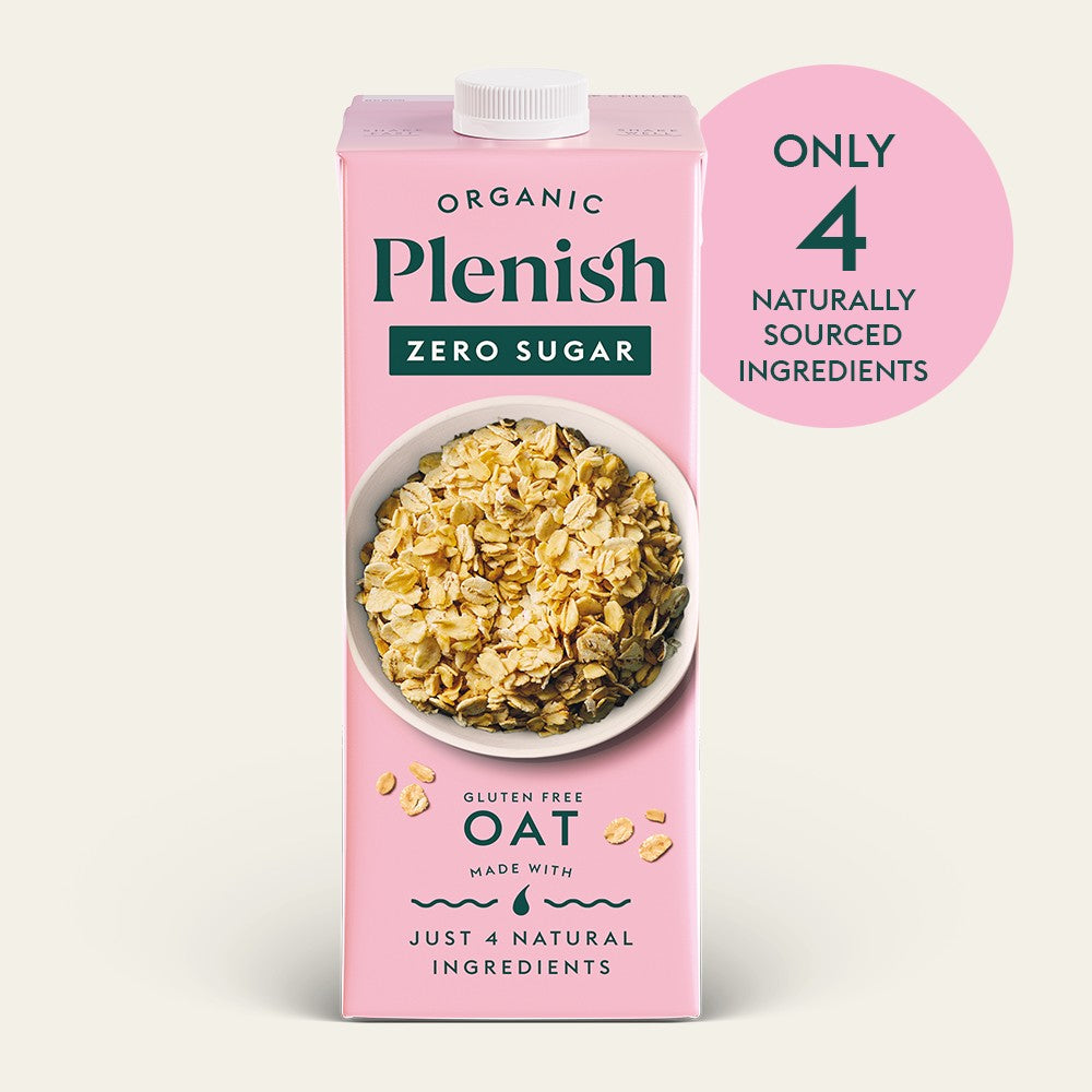 Plenish Zero Sugar Organic Gluten-Free Oat Milk 1 Litre