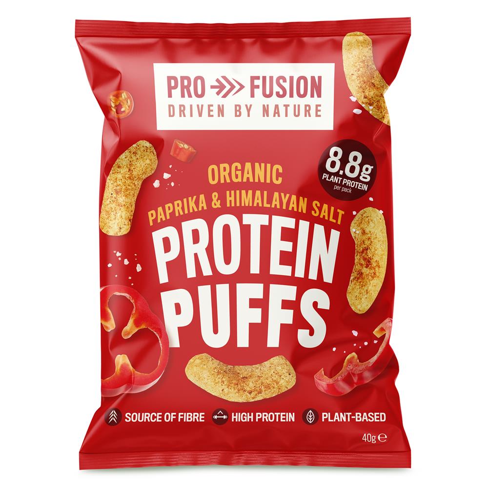 Profusion Organic Protein Puffs Paprika & Himalayan Salt 40g