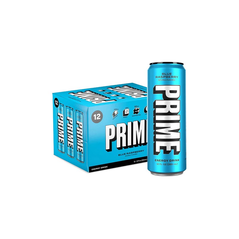 PRIME Energy USA Blue Raspberry Drink Can 355ml
