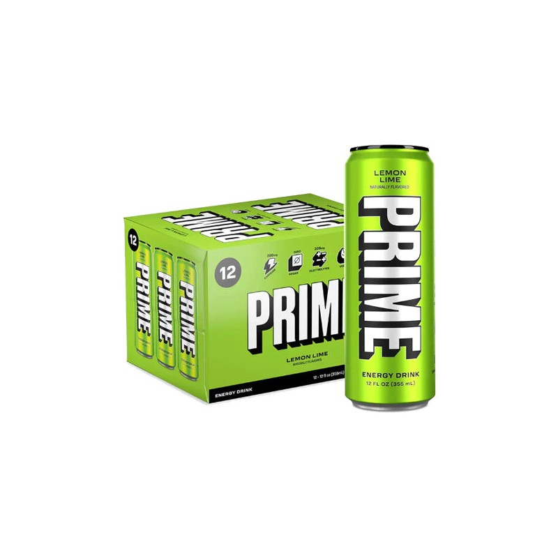 PRIME Energy USA Lemon Lime Drink Can 355ml
