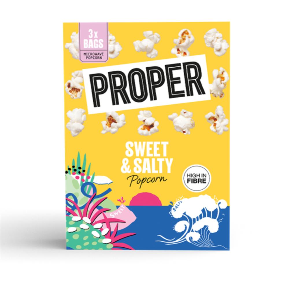 Proper Corn Sweet & Salty Microwave Popcorn 3 X 70g