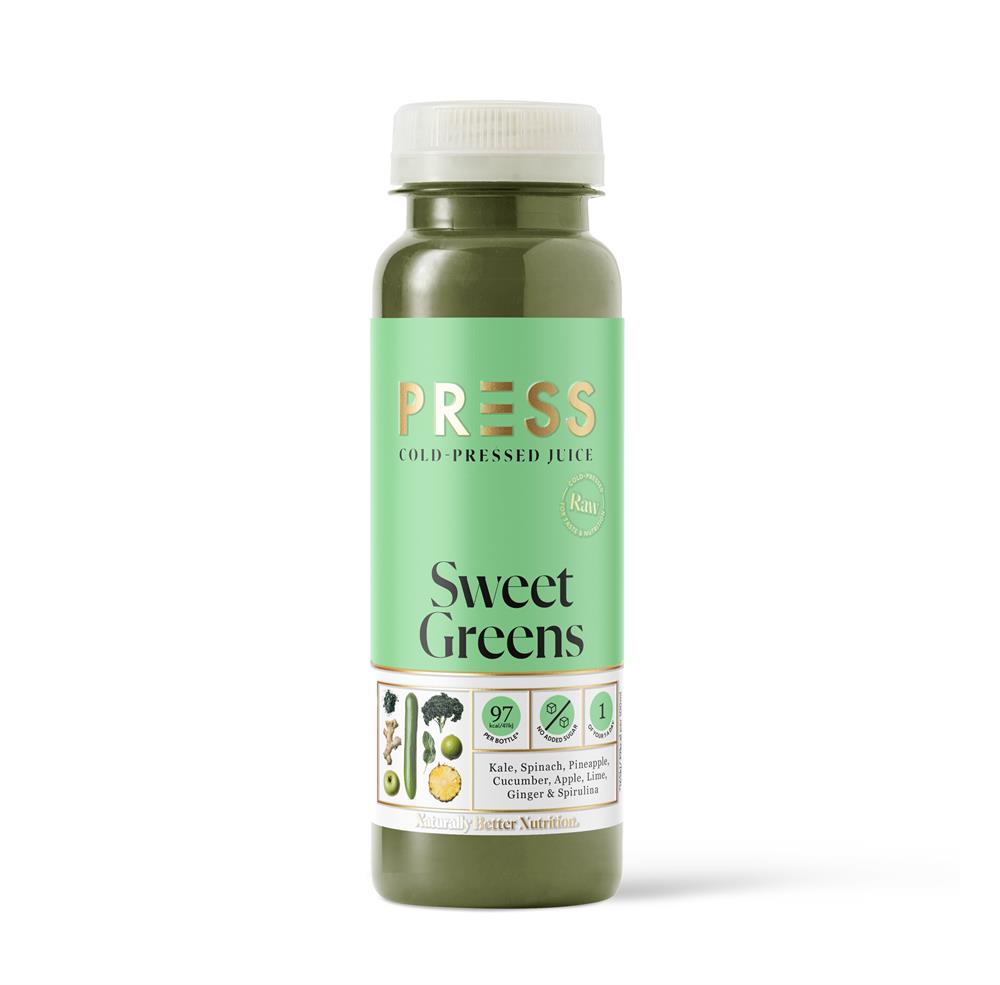 PRESS Healthfoods Cold-Pressed Sweet Green Juice 250ml