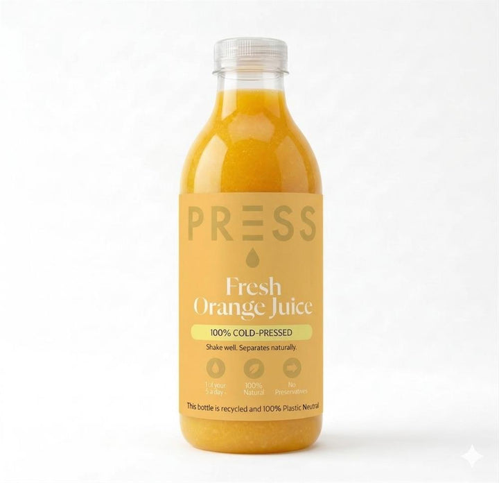 PRESS Healthfoods Cold-Pressed Orange Juice 1L