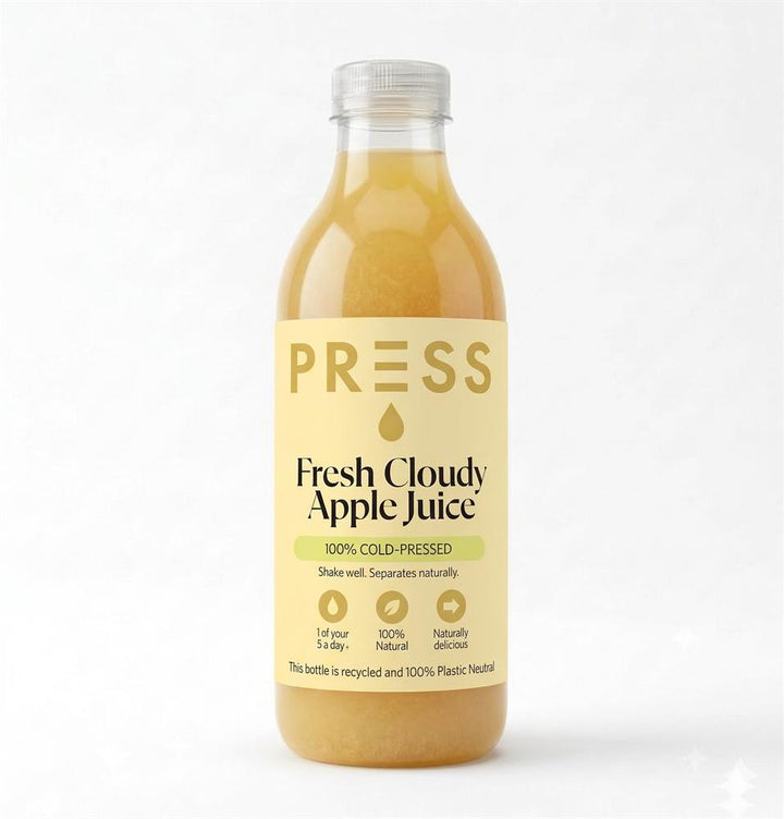 PRESS Healthfoods Cold-Pressed Apple Juice 1L