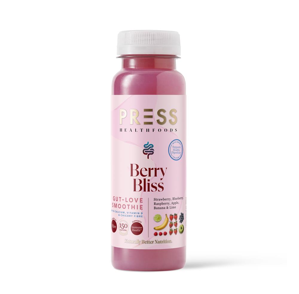 PRESS Healthfoods Berry Bliss Gut Love Smoothie 250ml
