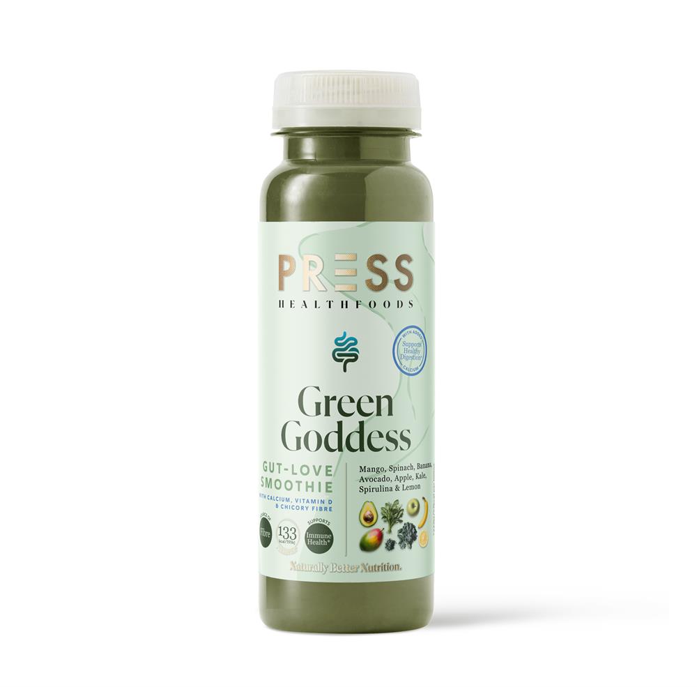 PRESS Healthfoods Green Goddess Gut Love Smoothie 250ml