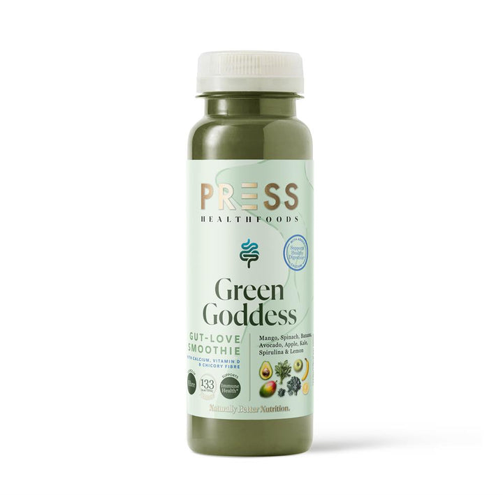 PRESS Healthfoods Green Goddess Gut Love Smoothie 250ml