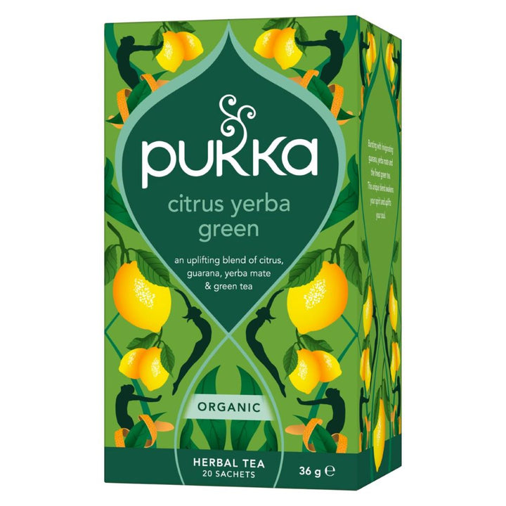 Pukka Organic Citrus Yerba Green Mate x 20 Teabags