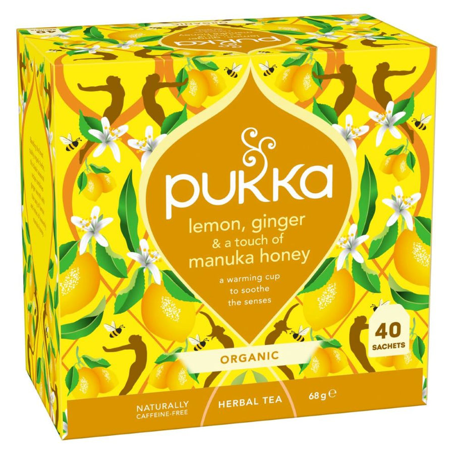 Pukka Organic Lemon Ginger and Manuka Honey x 40 Teabags